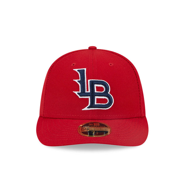 Louisville Bats New Era On-Field Low Profile 59FIFTY Fitted Hat - Red