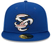 Omaha Storm Chasers New Era 5950 Royal SC Dash BP Hat