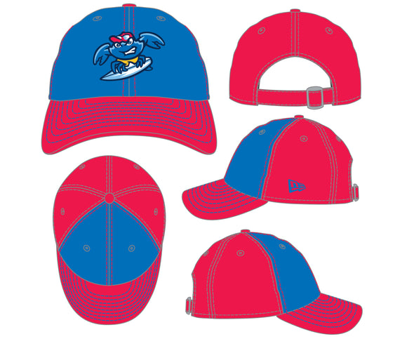 Jersey Shore BlueClaws Casual Classic Blue and Red Adjustable Youth