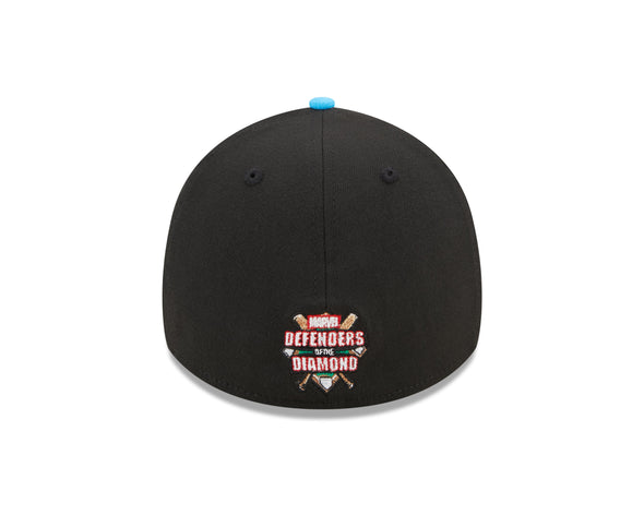 Beloit Sky Carp Marvel's Defenders of the Diamond New Era 39THIRTY Stretch-Fit Hat