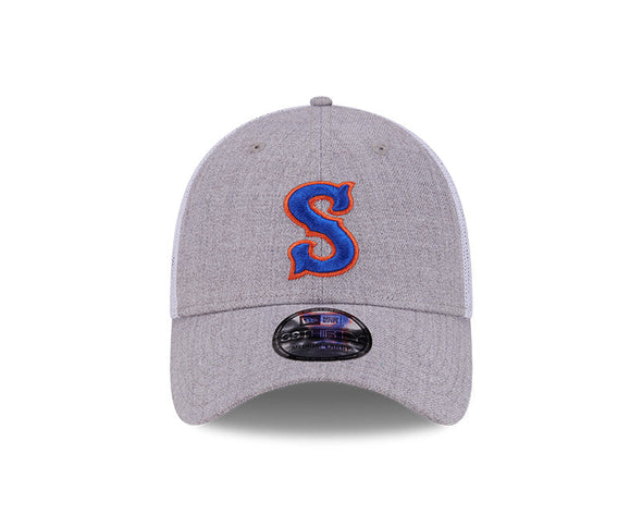 Syracuse Mets New Era 3930 Heathered Grey/White Flex Fit Cap