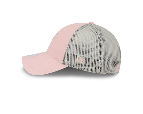 New Era 9Twenty Women's Micro Patch F-Fist logo Pink Adjustable Trucker Mesh Hat