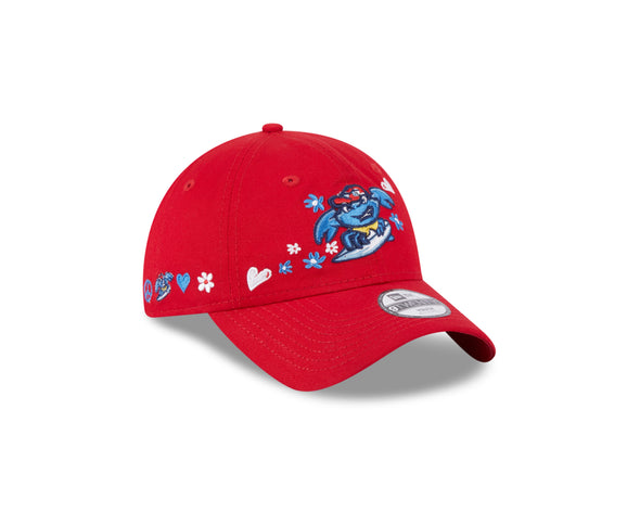 Jersey Shore BlueClaws Youth Red Flower Adjustable Cap