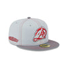 Arkansas Travelers New Era 59FIFTY Gray Pop Cap