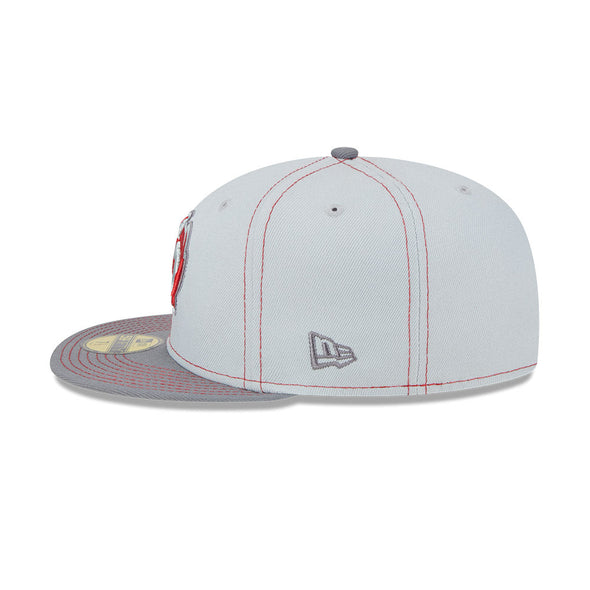 Arkansas Travelers New Era 59FIFTY Gray Pop Cap