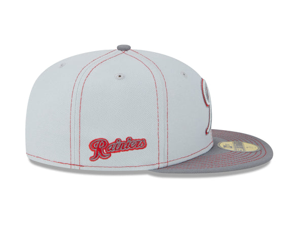 Tacoma Rainiers New Era 59Fifty Gray Pop Cap