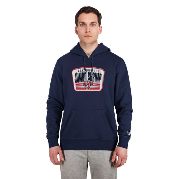 Jacksonville Jumbo Shrimp New Era Team Patch Hoodie