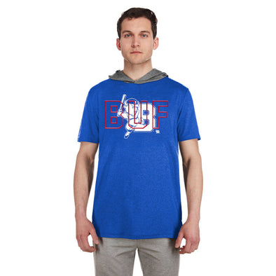 Buffalo Bisons NE Royal Active Hooded Tee