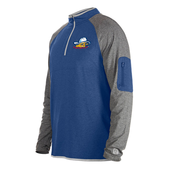 Amarillo Sod Poodles NE Royal/Grey 1/4 Zip