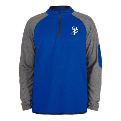 Saints New Era 1/4 Zip Raglan Lightweight Hoodie