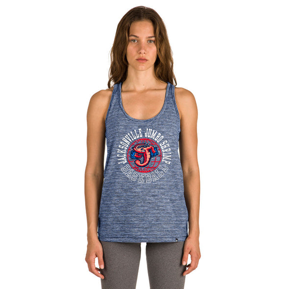 Jacksonville Jumbo Shrimp New Era Ladies Space Dye Racerback Tank