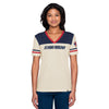 Jacksonville Jumbo Shrimp New Era Ladies Team Stripe V-Neck