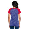 Buffalo Bisons Ladies NE Space Dye Vneck Tee