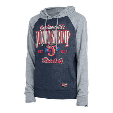 Jacksonville Jumbo Shrimp New Era Ladies Retro Hoodie