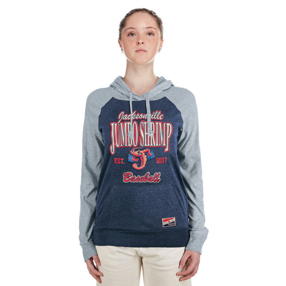 Jacksonville Jumbo Shrimp New Era Ladies Retro Hoodie