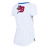 Buffalo Bisons Ladies New Era Pinstripe Vneck Tee