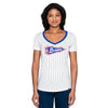 Buffalo Bisons Ladies New Era Pinstripe Vneck Tee