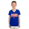 Buffalo Bisons Youth Girls NE Royal Flip Sequin Tee