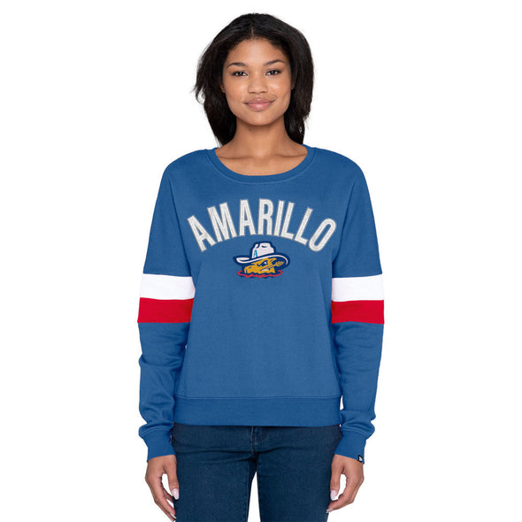 Amarillo Sod Poodles NE Wmns Royal Game Crewneck