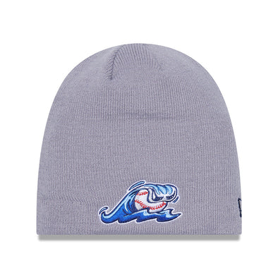 West Michigan Whitecaps New Era Clutch Hit Grey Knit Beanie