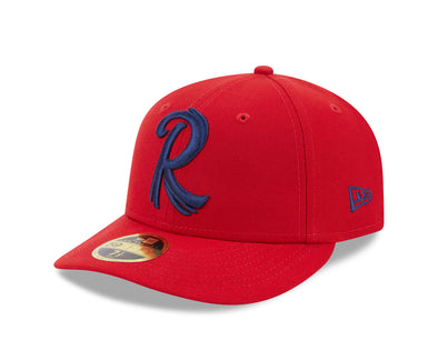New Era 59Fifty Low Profile Reading Fightin Phils Road Red Feathered 'R' Hat