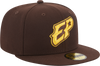 New Era 5950 Official On Field Alternate Brown and Yellow Chihuahuas EP Cap