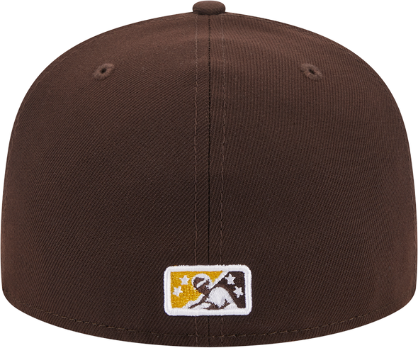 New Era 5950 Official On Field Alternate Brown and Yellow Chihuahuas EP Cap