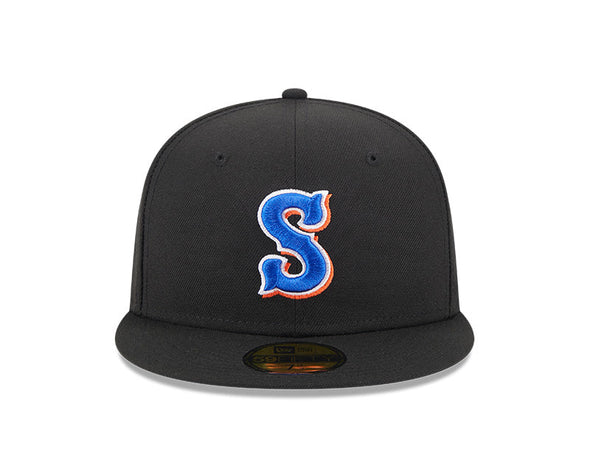 Syracuse Mets New Era Black Alternate 2 Fitted On-Field Cap