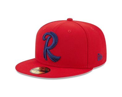 New Era 59Fifty Red Feathered 'R' Road On-Field Fitted Hat