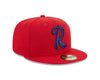 New Era 59Fifty Red Feathered 'R' Road On-Field Fitted Hat