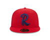 New Era 59Fifty Red Feathered 'R' Road On-Field Fitted Hat