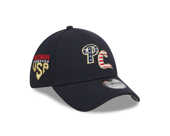 3930 Peoria Chiefs July 4th On-field Adjustable Replica Caps