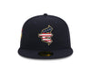 Everett AquaSox 2023 Stars and Stripes 59FIFTY