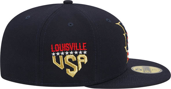 Louisville Bats 4th of July 2023 Fitted Cap