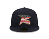 Richmond Flying Squirrels New Era 2023 Stars & Stripes 4th of July 59Fifty On-Field Cap