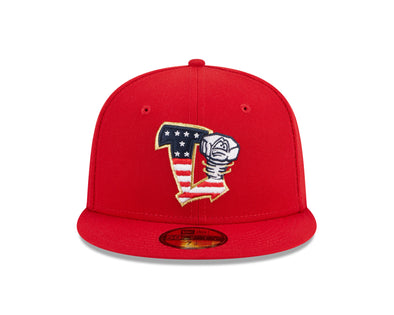 Lansing Lugnuts 2023 New Era Stars and Stripes Official Cap