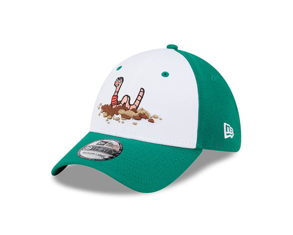 Worcester Red Sox New Era Green/White Worms 39THIRTY