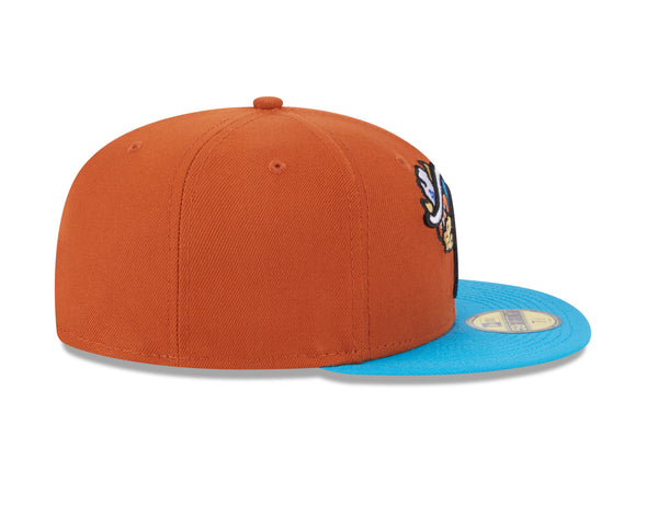 Amarillo Sod Poodles Calf Fries Running New Era 59FIFTY Fitted Cap