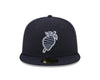 Charlotte Knights New Era Black Hornets 59FIFTY Fitted Cap