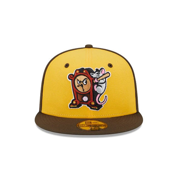 Hickory Crawdads New Era Hickory Dickory Docks 59Fifty Fitted Cap