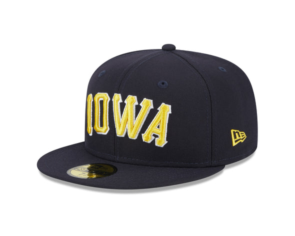 Men's Iowa Oaks Official On-Field 5950 Cap, Navy/Gold
