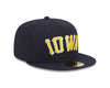 Men's Iowa Oaks Official On-Field 5950 Cap, Navy/Gold