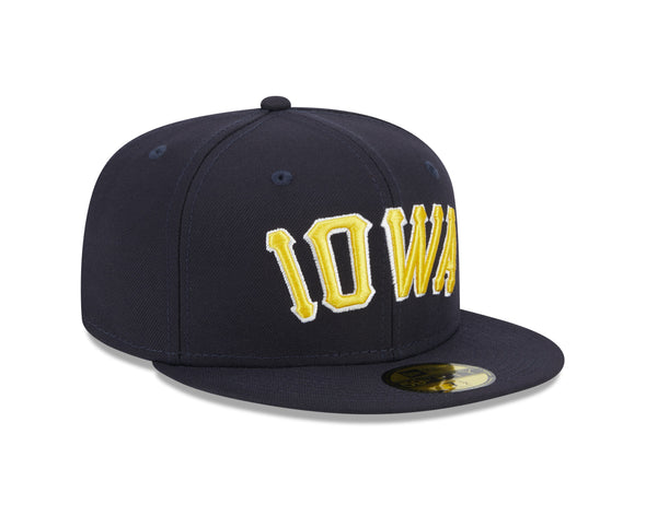 Men's Iowa Oaks Official On-Field 5950 Cap, Navy/Gold
