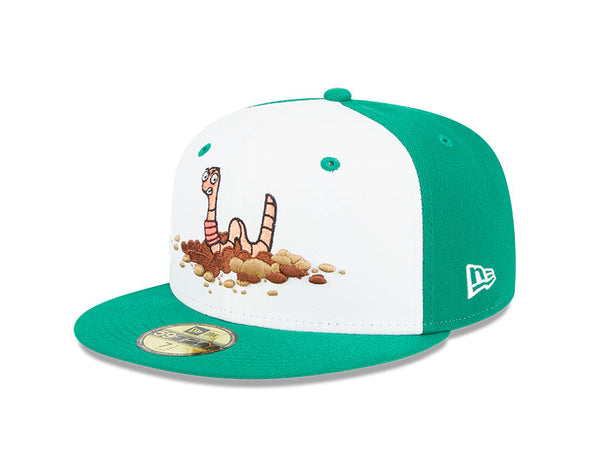 Green/White Wicked Worms 59FIFTY