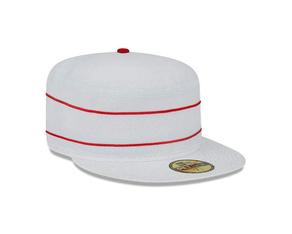 White Ruby Legs Pillbox Hat