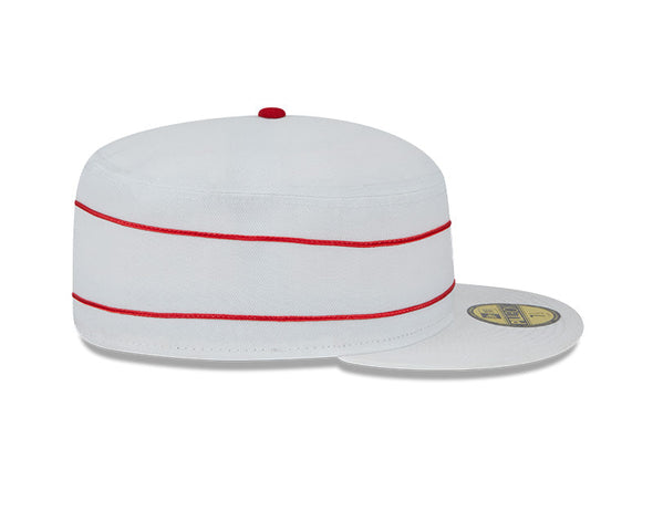 White Ruby Legs Pillbox Hat