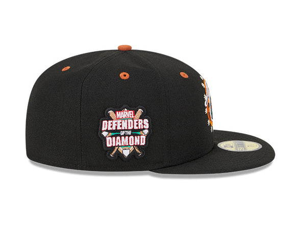 Greensboro Grasshoppers Marvel’s Defenders of the Diamond New Era 59FIFTY Fitted Cap