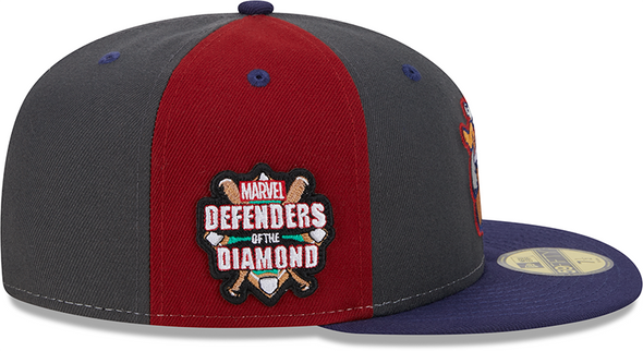 Round Rock Express 2024 Marvel Defenders of The Diamond Onfield 5950 Cap