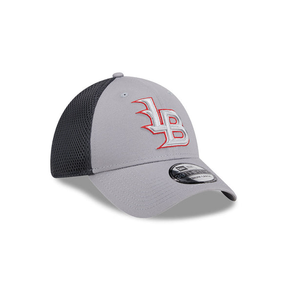 Louisville Bats Grey/Red Neo Flex Fit Cap