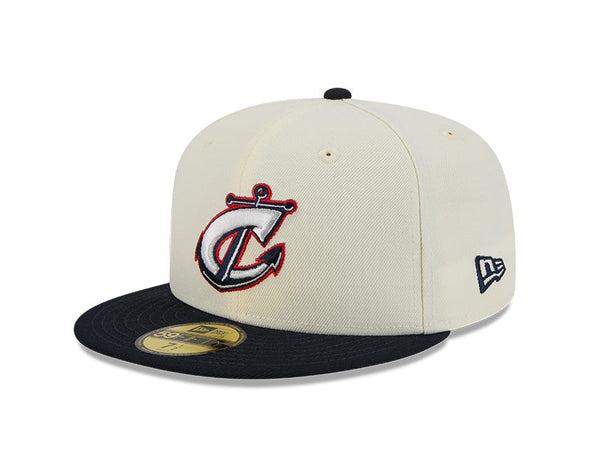 Columbus Clippers New Era Two Tone White Fitted Hat